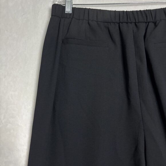 Nordstrom Rack Women's Wide Leg Pleated Front Elastic Waist Pants NWT Black XL - Picture 6 of 15